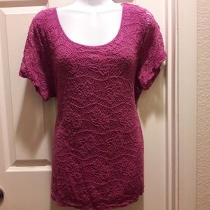 Knit Tees- Purple, White and Navy Blue